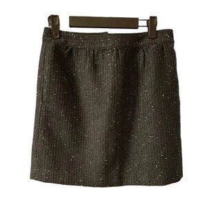 LOFT WOOL BLEND TWEED SEQUIN SKIRT